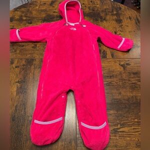 Fuchsia Fleece Snow Suit Boy Girl
